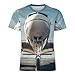 Aircraft on A Runway Men's T-Shirts Short Sleeve Tees Undershirts Crewneck Tops for Sports Casual