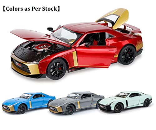 Image of Invite Enterprise 1:24 Scale Wheels Diecast Nissan GT-R50 by Ital Design,Boxed,Toy Safety Standards Metal Model Pull Back Alloy Toy Cars with Light and Sound Collection【Colors as Per Stock】