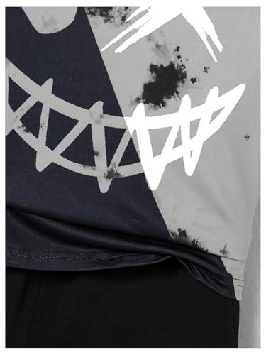 Image of WDIRARA Boy's Two Piece Graphic Print Hooded Neck Tops and Track Shorts Clothing Set