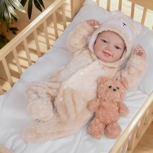 Muñeca bebé realista BABESIDE 20 pulgadas con accesorios miniatura 3