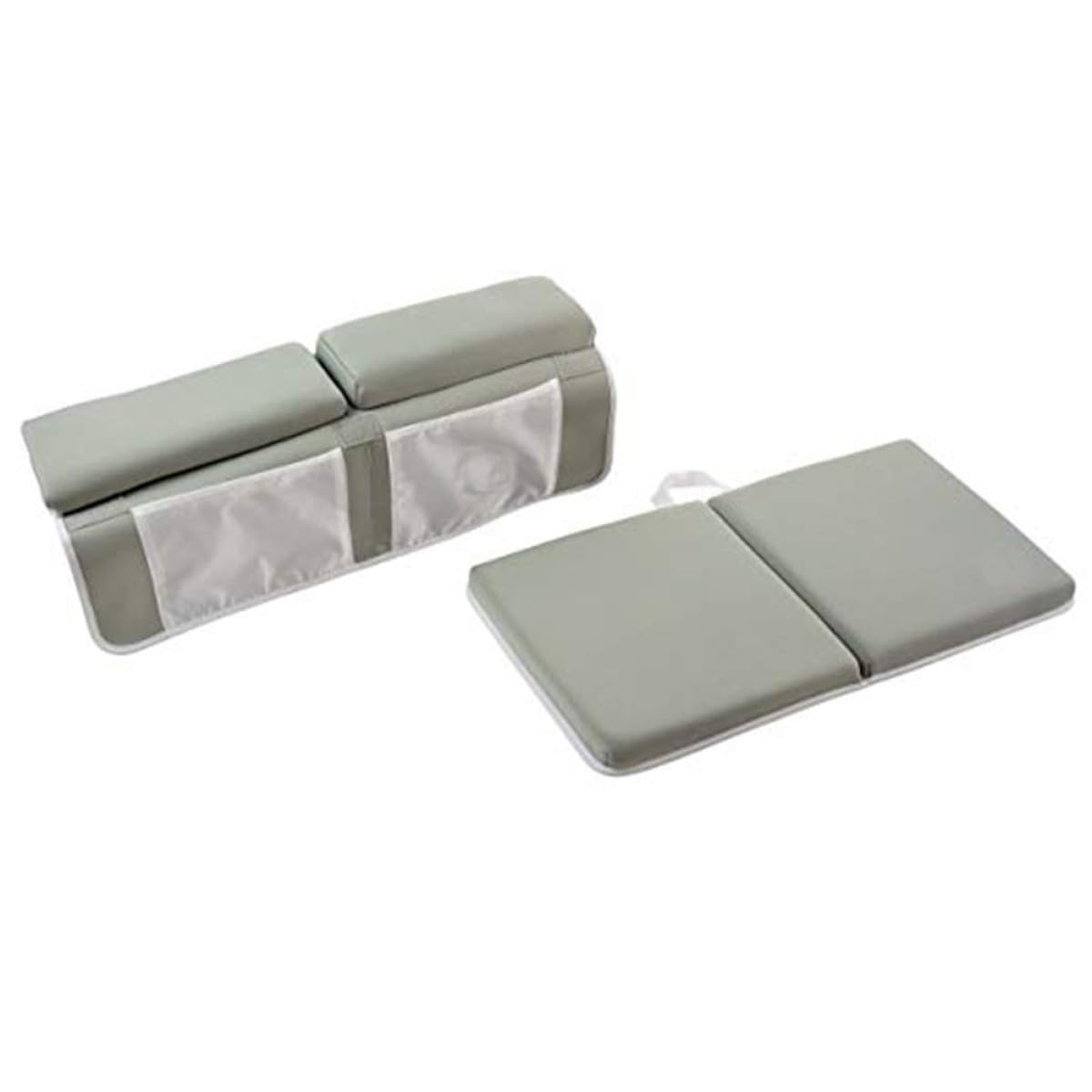 DOITOOL Almohadilla Antideslizante para Baño Infantil con Bolsillos Organizadores Cojín Plegable para Rodillas Ventosas Fuertes para Seguridad y Comodidad Ducha y Bañera Gris