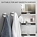 XIOGZAXI Suction Cup Hooks for Shower Stainless Steel, Suction Hooks for Shower Wall Hangs 11lbs, Bathroom, Kitchen, Glass Door, Mirror, Tile, Loofah, Towel, Coat, Bath Robe, Brushed Silver 2 Pack