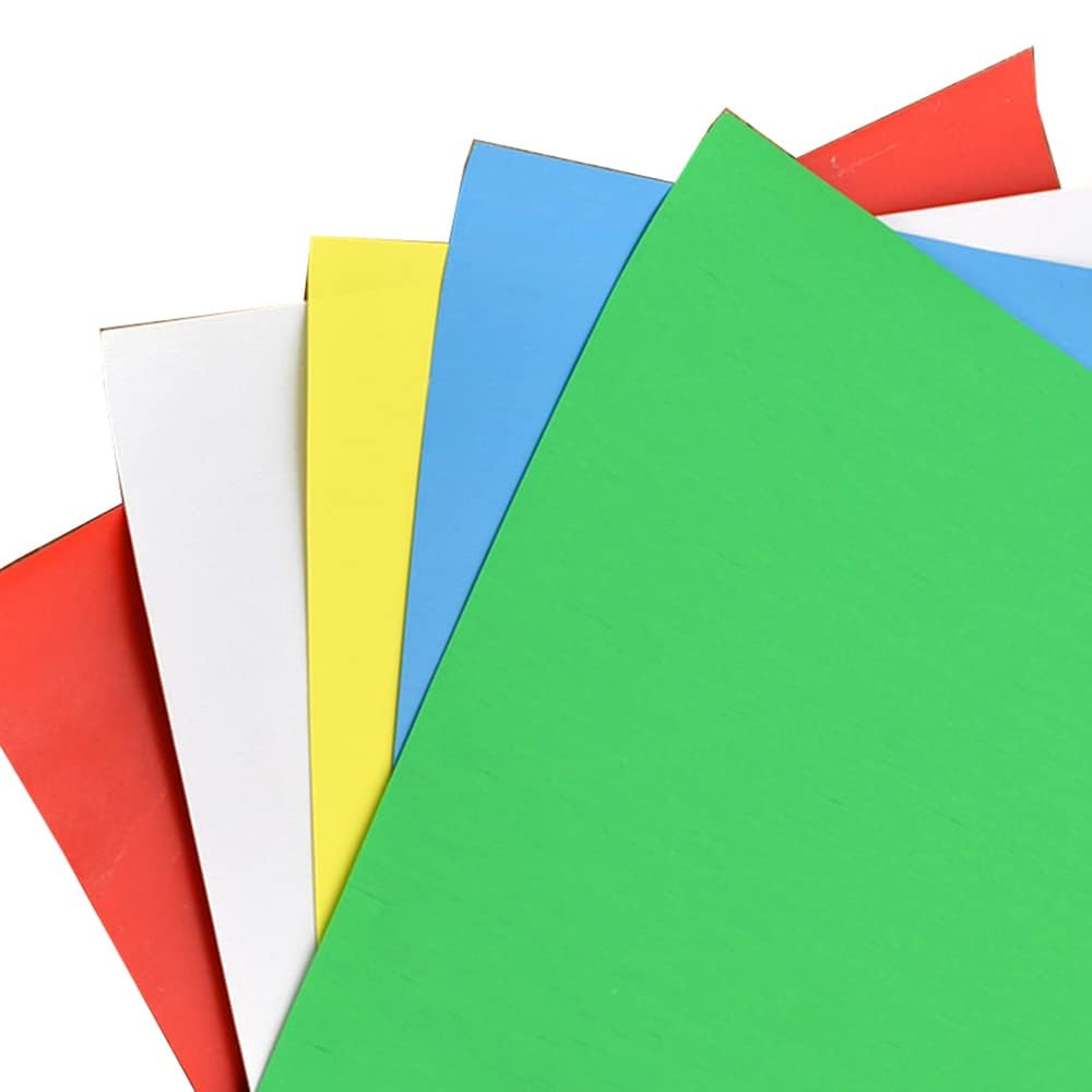 KASTWAVE Transfer Paper, 5 Pcs Carbon Transfer Paper 11x9Inch, Carbon Water-Soluble Tracing Paper Transfer Pattern on Cross Stitch Cloth, Canvas, Wood for Home Sewing(Blue, White, Green, Red, Yellow)