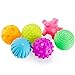 CULER 6pcs Baby-Strukturierter Multi-Ball Infant Sinneskugeln Massage Softball für Stimulating Baby-Sensory