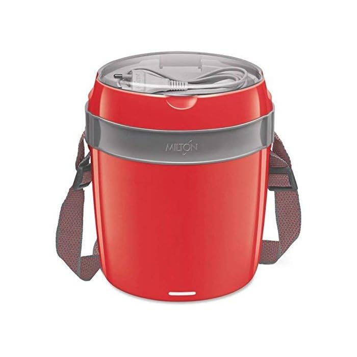 Buy MILTON Electric Futron Plastic 3 Container Tiffin Box for Reheat Lunch (Colour May Vary