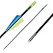 CQ TOP Archery Targeting Arrows 28inch Practice Arrows for Recurve Bow Fiberglass Training Arrows for Kids Youth and Teens (Pack of 12)
