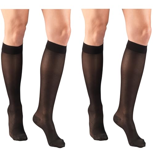 Image of Truform Compression 15-20 mmHg Sheer Knee High Stocking