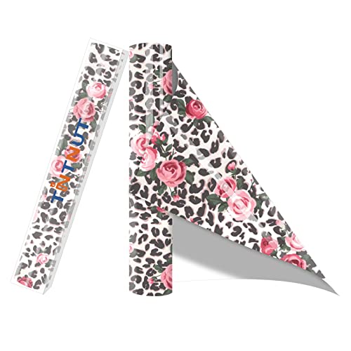 Tintnut Flower Heat Transfer Vinyl Roll - 12 Inch x 5ft Leopard Rose...