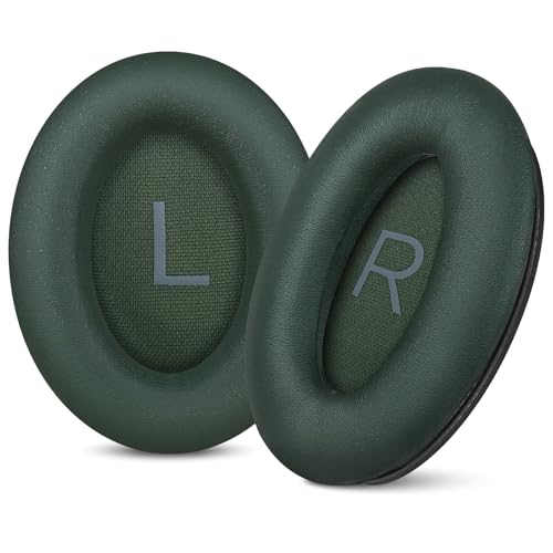 Image of Aurivor Replacement Ear Pads for Bose QuietComfort 45 35 ii (QC45 QC35) Headphones, Earpads Cushions for QC SE SC & New Quiet Comfort (Deep Bass), with Softer Foam & Protein Leather (Cypress Green)