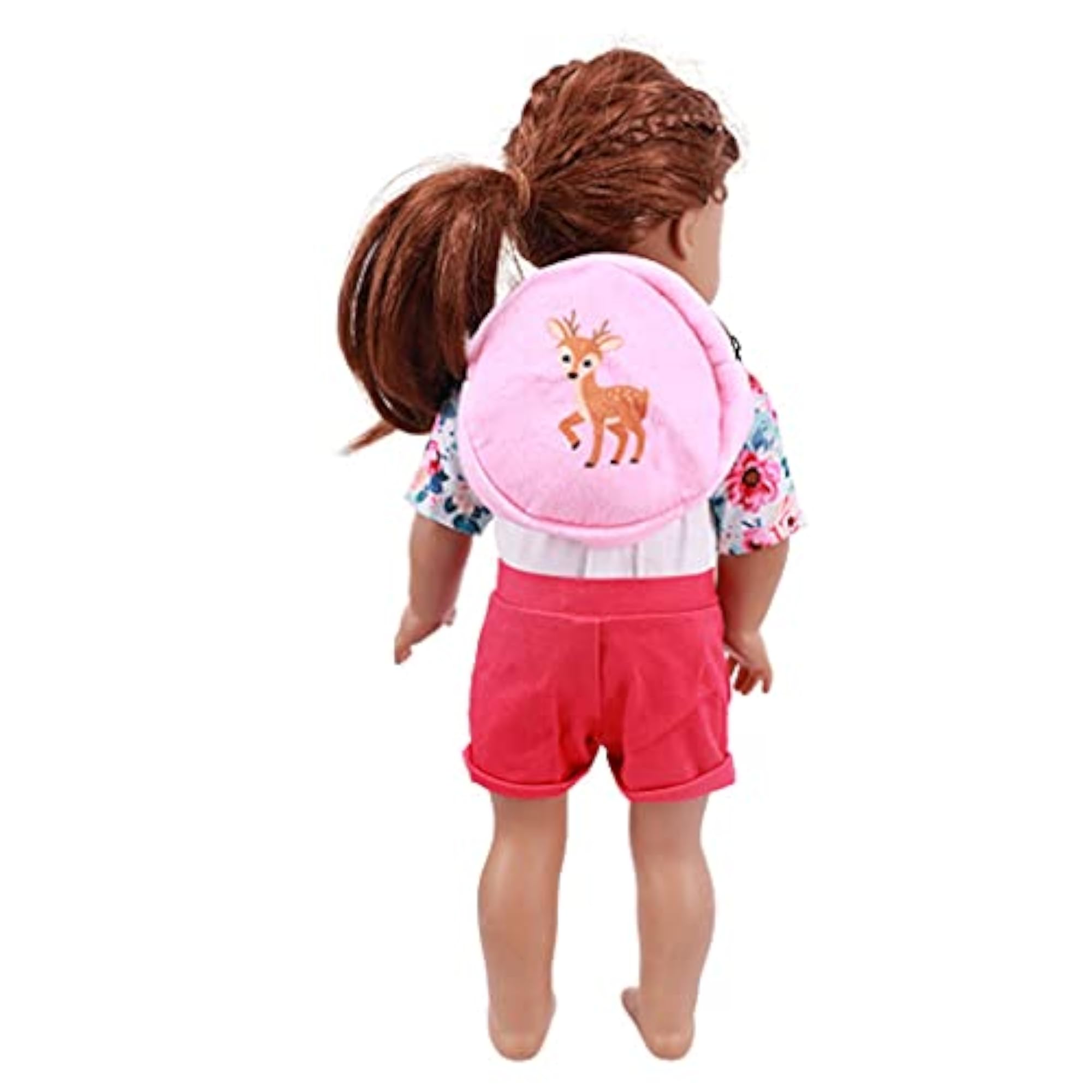Mini Zipper Cute Small Deer Pattern Doll Backpack