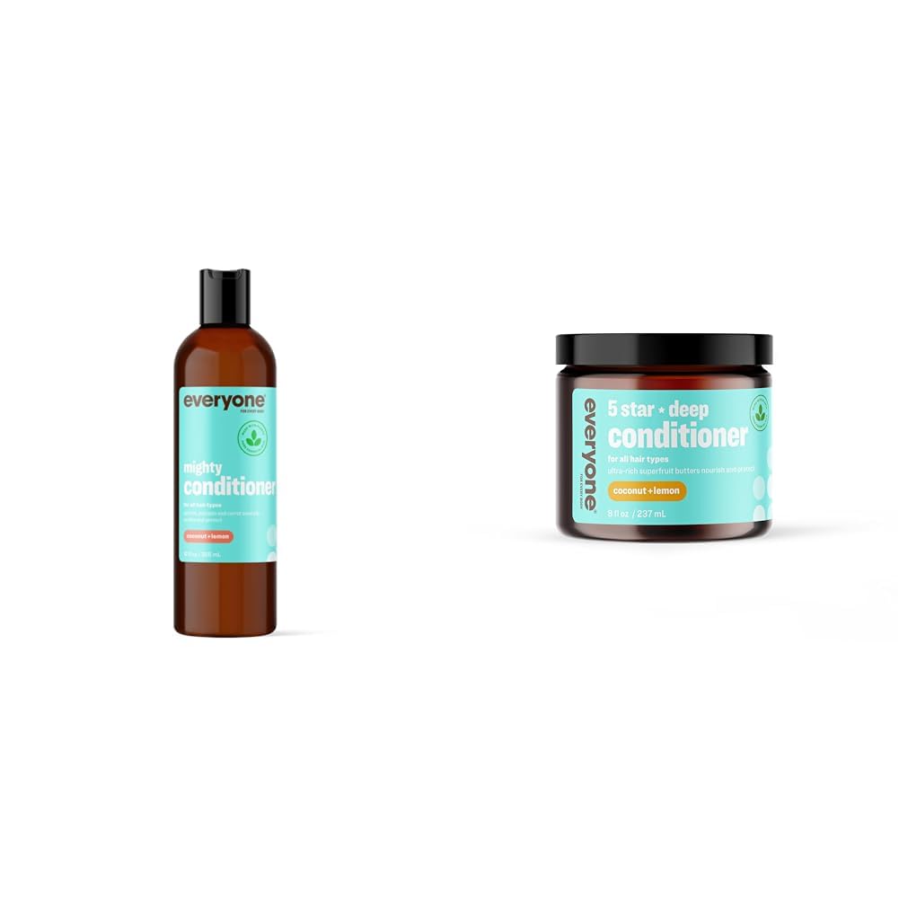 Everyone Mighty Conditioner, 12 OZ 5 Star Deep Conditioner, 8 OZ