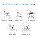 Laptop Table, JARBO Adjustable Laptop Desk, Laptop Stand for Bed, Bed Table, Bed Desk, Bed Tray, Foldable Table Portable Desk (Not for Left Handed People)