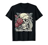 Photo Gallery tears for fears - teschio gotico e rose, estetica scura maglietta Photo Gallery tears for fears - teschio gotico e rose, estetica scura maglietta