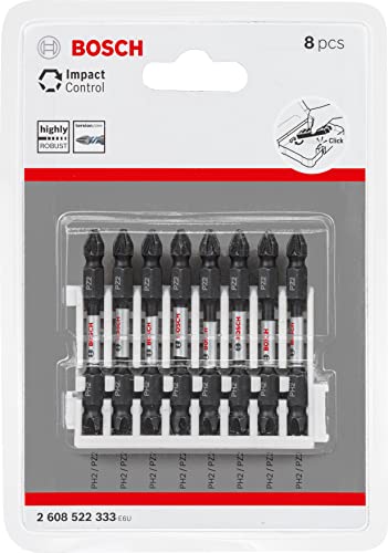 Bosch Accessories Bosch Professional 8tlg. Doppelschrauber Bit Set (Impact Control, 8 x PH2-PZ2 Bits - Länge: 65mm, Pick and Click… – Ansicht 2