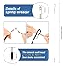 Easy Drawstring Pants Threader with 6 Replacements Draw Strings for Men & Women, 57 Inch Drawstring Cord for Shorts, Pants, Sweatpants, and Hoodies Repairing (Each 2 for Grey, White, Black Strings)