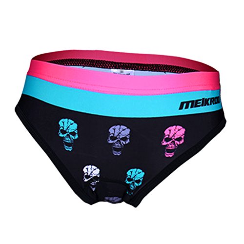 Monkeyjack Roupa íntima feminina para meninas 3D acolchoada para ciclismo estilo estrela shorts esti