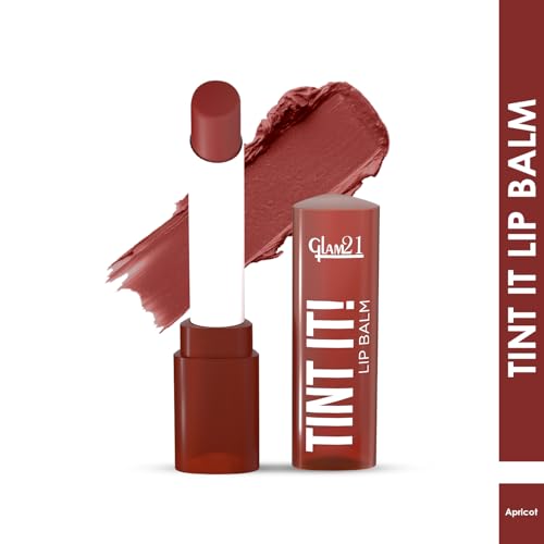 Image of Glam21 Tint it! Lip Balm | Everyday Hydration & Moisturized Lips with Vitamin-E, Shea Butter, Avocado Oil, SPF15 |Lip Care For Dry & Chapped Lips |Apricot -3.5gm