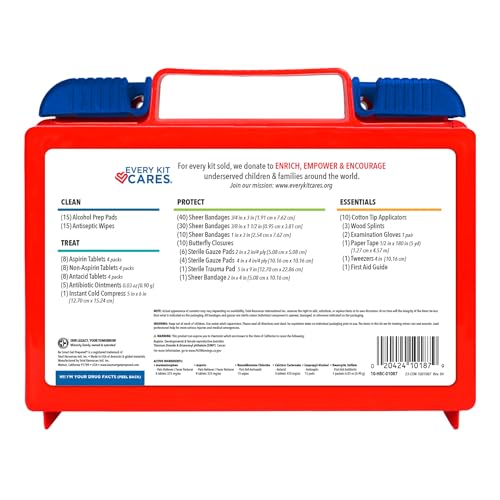 Be Smart Get Prepared 180 Piece First Aid Kit: Clean, Treat, Protect Minor Cuts, Scrapes. Home, Office, Car, School, Business, Travel, Emergency, Survival, Hunting, Outdoor, Camping & Sports, FSA HSA - Image 4