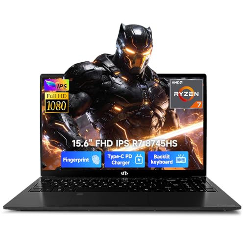 Image of NIMO 15.6 inch FHD-Business-Laptop, 8 Cores AMD Ryzen 7 8745HS 32GB RAM 1TB SSD (Up to 4.9GHz, Beat R9 7940HS), Radeon-780M, 100W Fast PD for Creators & Professionals Work /Gaming, 2-Year Warranty