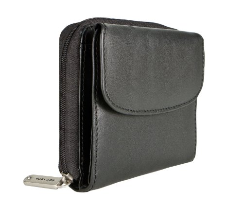 Image of Travelon Luggage Rfid Blocking Leather French Wallet, Black, Small