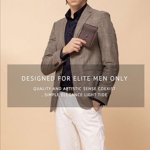 Small Wallet for Men with Outer Card Slot, Compact and Lightweight Design Mens Wallet Pouch with Cash Compartment, Slim RFID Wallet Purse for Men, Black2