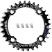 CYSKY Narrow Wide Chainring 104BCD 32T 4 Bolts Bike Single Chainring for 9 10 11 Speed, Perfect for Most Bicycle Road Bike Mountain Bike BMX MTB Fixie Track Fixed-Gear Bicycle (Round, Black)