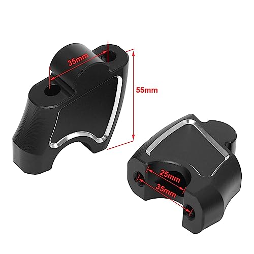 Rehausseurs guidon alu CNC noir Rebel CMX500 pour corriger la posture de conduite