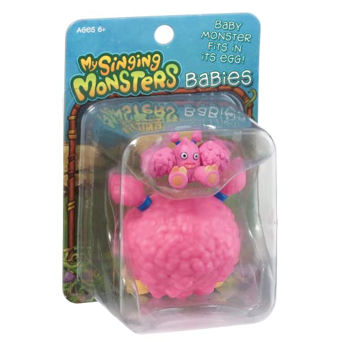 My Singing Monsters Baby Pompom Collectible Figure with Egg , Brown