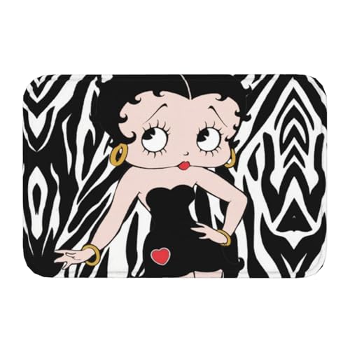 玄関マット ベティちゃん 可愛い 屋外 室内 滑り止め 泥落とし 洗える ふわふわ おしゃれ 吸水 耐摩耗 防臭 40×60cm