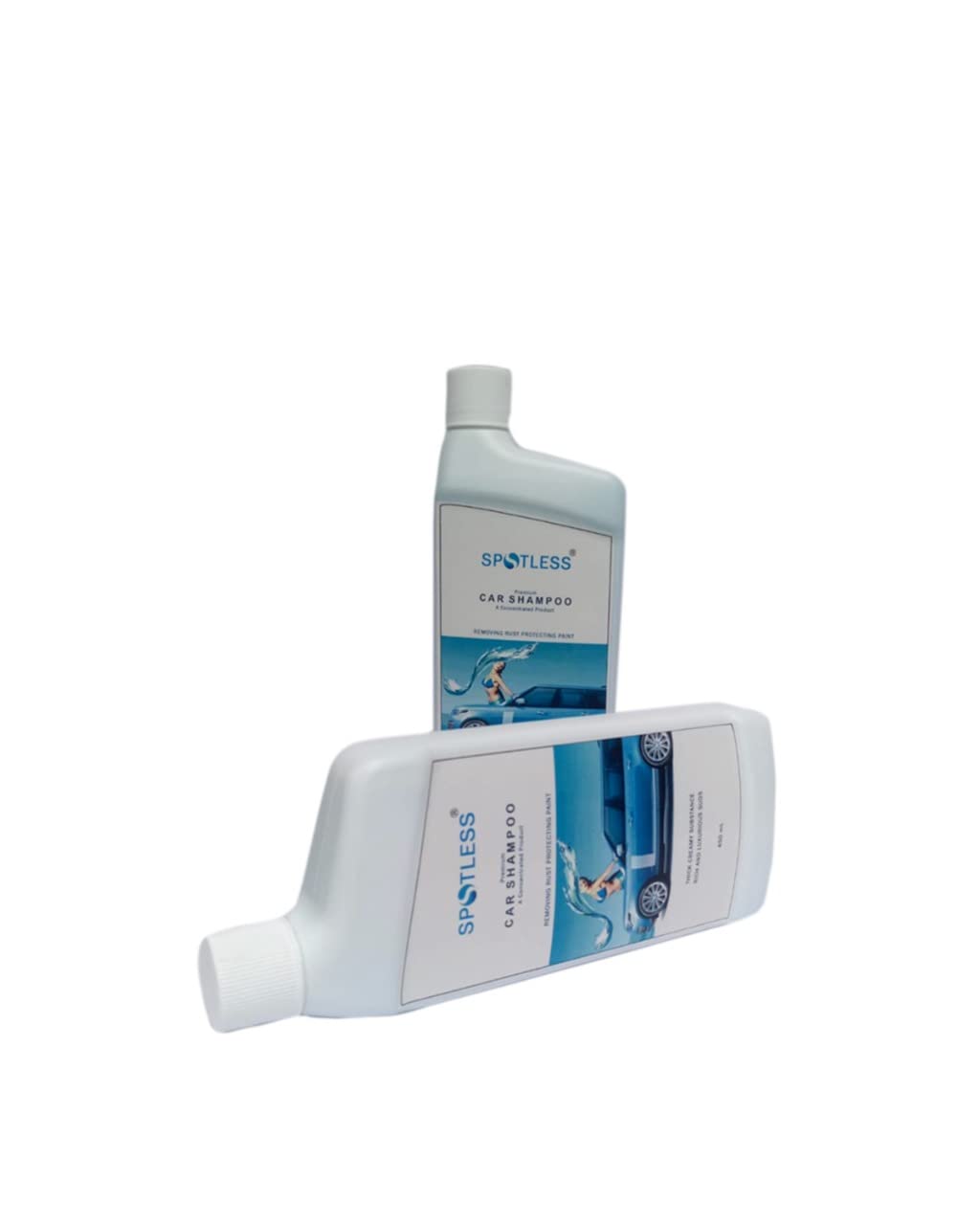 Buy Spotless Car Shampoo. It is an auto speciality easy rinse off rich