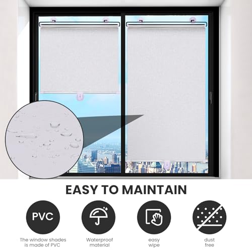 Generic ZYL01 No Drilling Retractable Roller Window Shades W/3 Suction Cups thumb #5