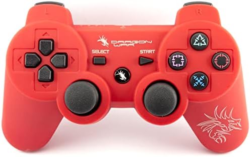 Dragon War Wireless Bluetooth Controller - Red (PS3)