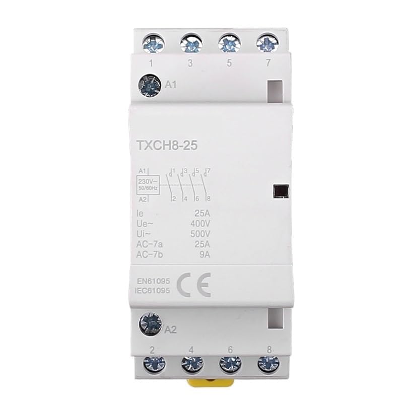 Stycznik modułowy AC 4P 16A 25A 2NC 2NO 4NC 4NC 220V/230V 50/60HZ szyna DIN (25A 2NO2NC)