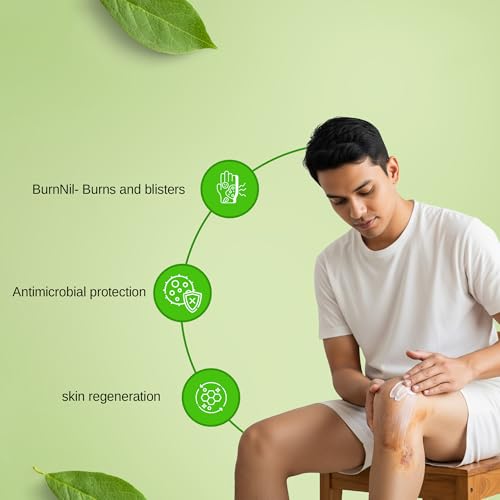 Image of Dvija BurnNIL Ayurvedic Gel for Soothing relief - 30gm | Natural and effective healing of Burns and blisters and antimicrobial protection and skin regeneration| Pack of 1