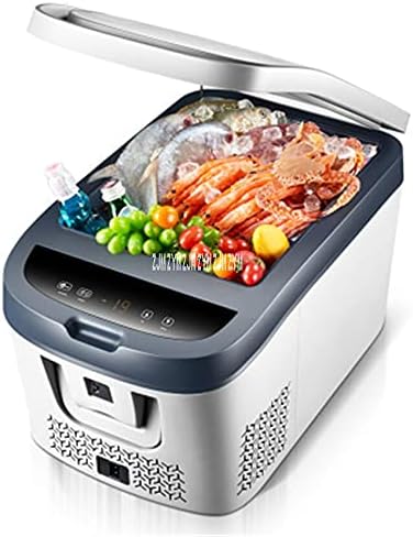 Mini Fridge 28L/38L Dual Purpose Household Vehicle Mini Single Door Refrigerator Compressor Car Fridge Touch Screen Temperature Control (Color : 28L car use) (28L car and home use)