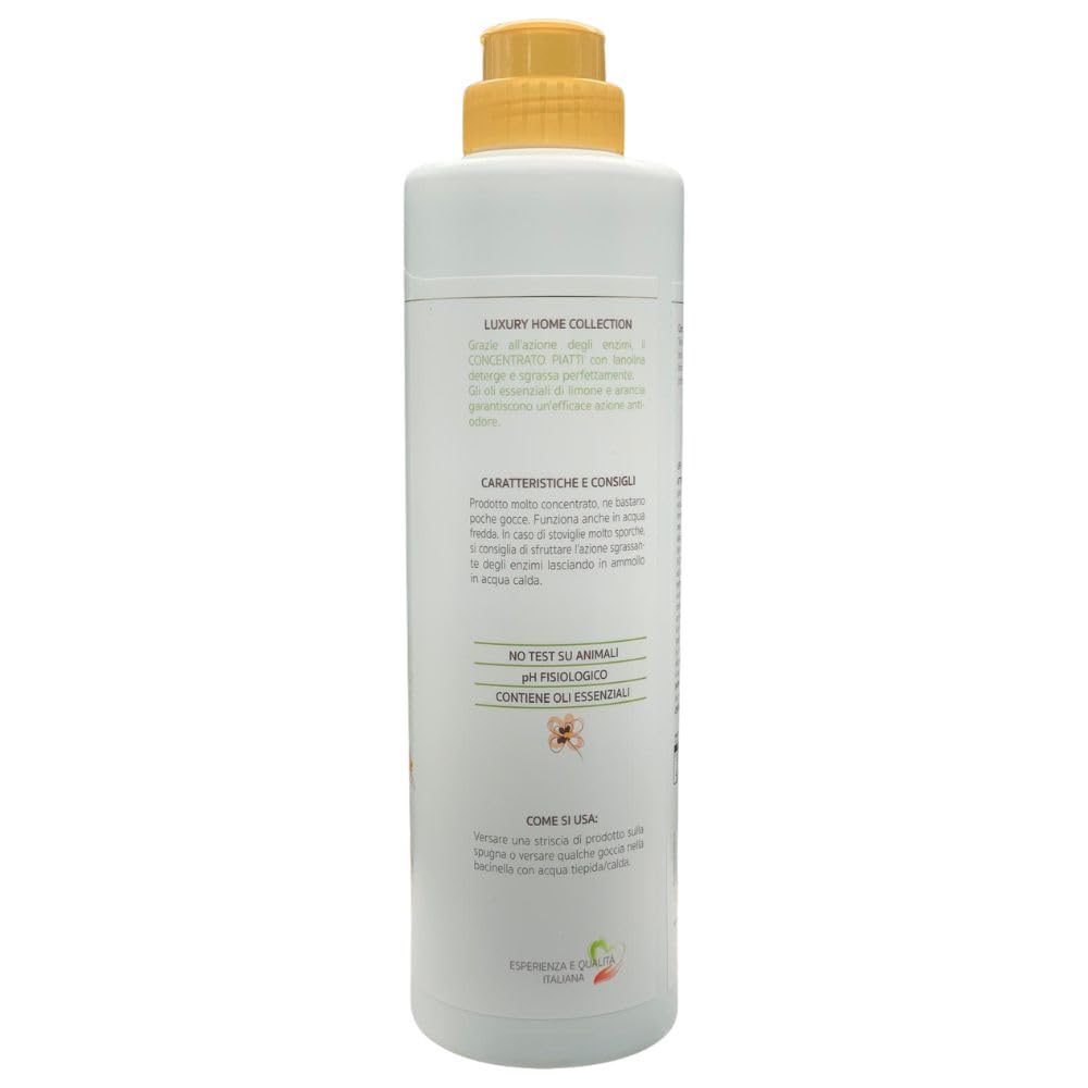 2X Concentrato Piatti, Gel Enzimatico con Lanolina, Lime Selvatico e Pompelmo Rosa, 750ml + Panno SOFT In Lattice (Colori Assortiti)