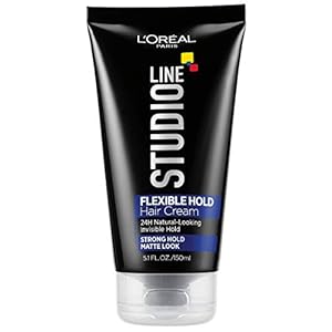 L'Oreal Paris Hair Care Studio Line Flexible Strong Hold Cream, 5.09 Fluid Ounce