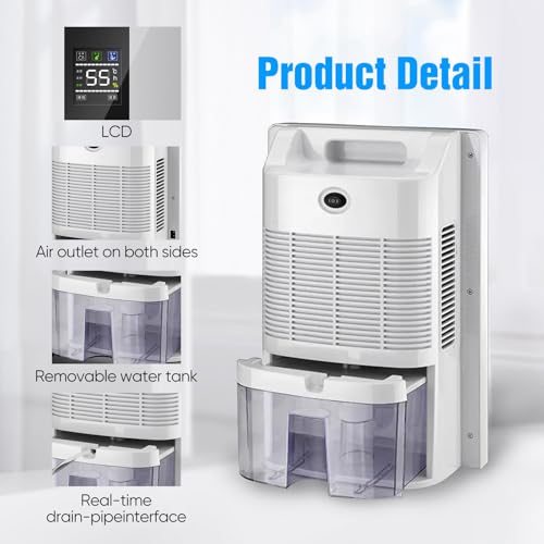 2 In 1 Desmidificatore & Purificatore D'aria Anti Muffa, Distruttore Dell'odore Per Camera, Ufficio, Casa, Appartamento - 3