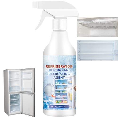 120ML Defrosting Spray for Fridge Freezer Powerful Refrigerator Defrost Spray Effective Fridge Defrosting Spray Rapidly Defroster S/pray for F/ridge Mulituse Freeze Spr/ay for Refrigerator