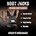 Chuck's Woodbarn Black Boot Jack Puller - Constructed of Composite Fiberglass | Extra Grip Boot Remover for Cowboy Boots, Premium Boot Remover | Premium Durable Shoe Jack