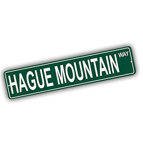 Brotherhood Aluminum Street Marker for Hague Mountain - Wyoming Wall Decor