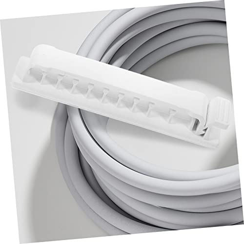 Hemobllo 4pcs Clips Adhesivos para Cables para Gestión de Cables en Escritorio, Organizador de Cables Duradero para Oficina, Hogar y Auto, Fácil de Usar, Versátil, Blanco miniatura 3
