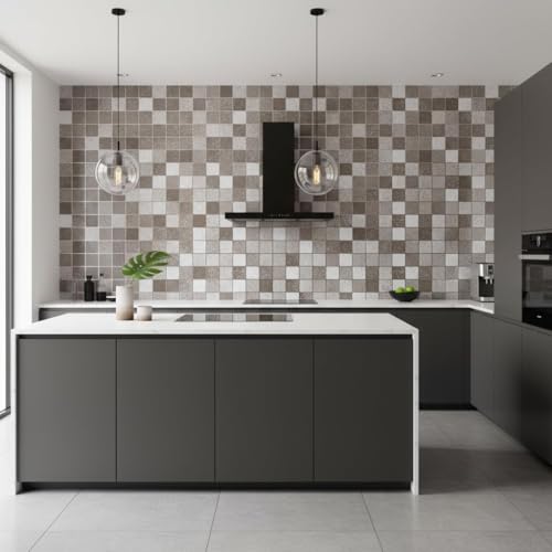 Image of VKR Peel and Stick Marble Wallpaper Roll | Waterproof Self Adhesive Vinyl Sheet for Kitchen Counter, Cupboards, Tabletop, Shelves & Home Furniture Decor (Brown, Pack of 1)