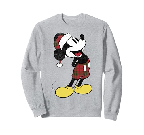 ディズニー ミッキーとフレンズ クリスマス ミッキー格子柄 ポートレート トレーナーのサムネイル