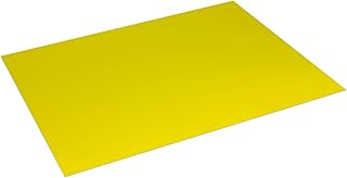 Pack 25 Cartulinas Color Amarillo Fuerte Tamaño 50X65 180g