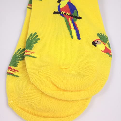 Image of HSELL Womens Novelty Socks with Colorful Flower Design Fancy Gift for Mom Lady Breathable Cotton Socks for Daily Wear