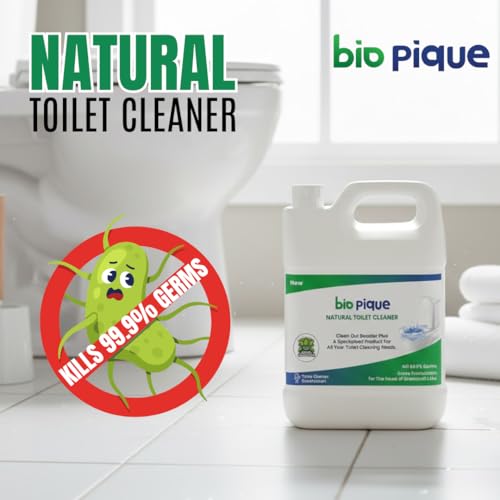Image of Natural Toilet Cleaner 5L with Probiotic and Enzyme Based Formula for Deep Cleaning, Stain and Odor Control, Eco Friendly Bathroom Cleaner with Low Fume Composition for Regular Use