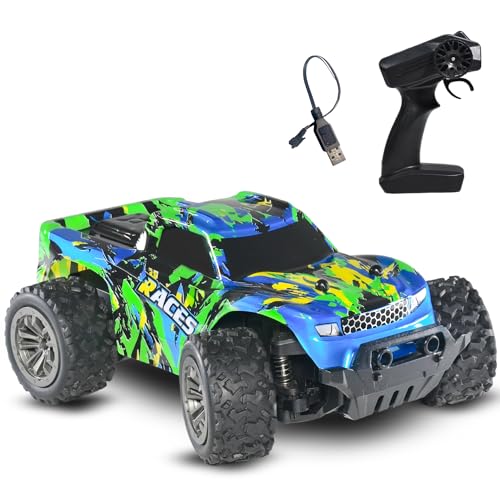 Image of Bumble Remote Control Car | 25Kmph, 2.4Ghz | Rc Car, Remote Car, Rc Cars, Differential Axle Control, Durable PVC Shell, Long Range Remote, Boost Mode, Dune Racer (Green)