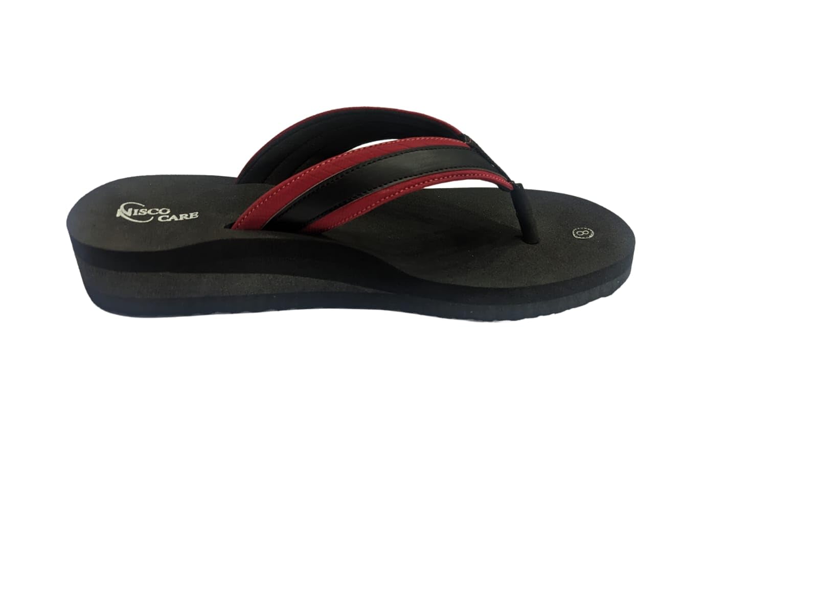 Nisco care MCR chappals for women with arch support extra soft diabetic & orthopaedic slipper (2 Red/Black, numeric_8) (B0CDV4RRGT) Amazon Price History, Amazon Price Tracker