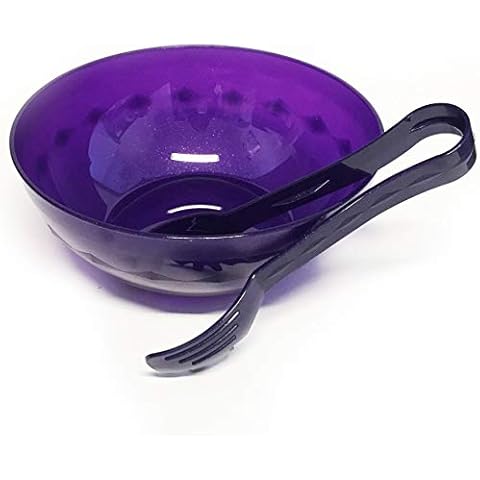 Harfield Purple Sparkle Salad Bowl Set Cover